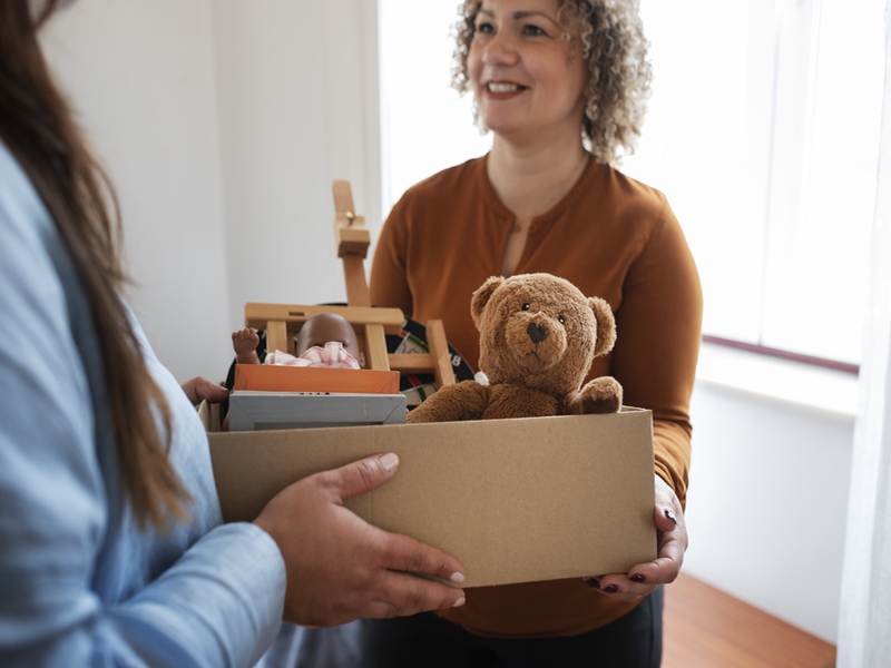 Donation bin for toys in Boca Raton