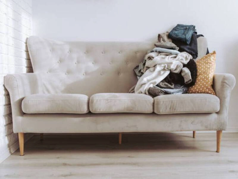 Volunteer collecting Goodwill furniture donation items