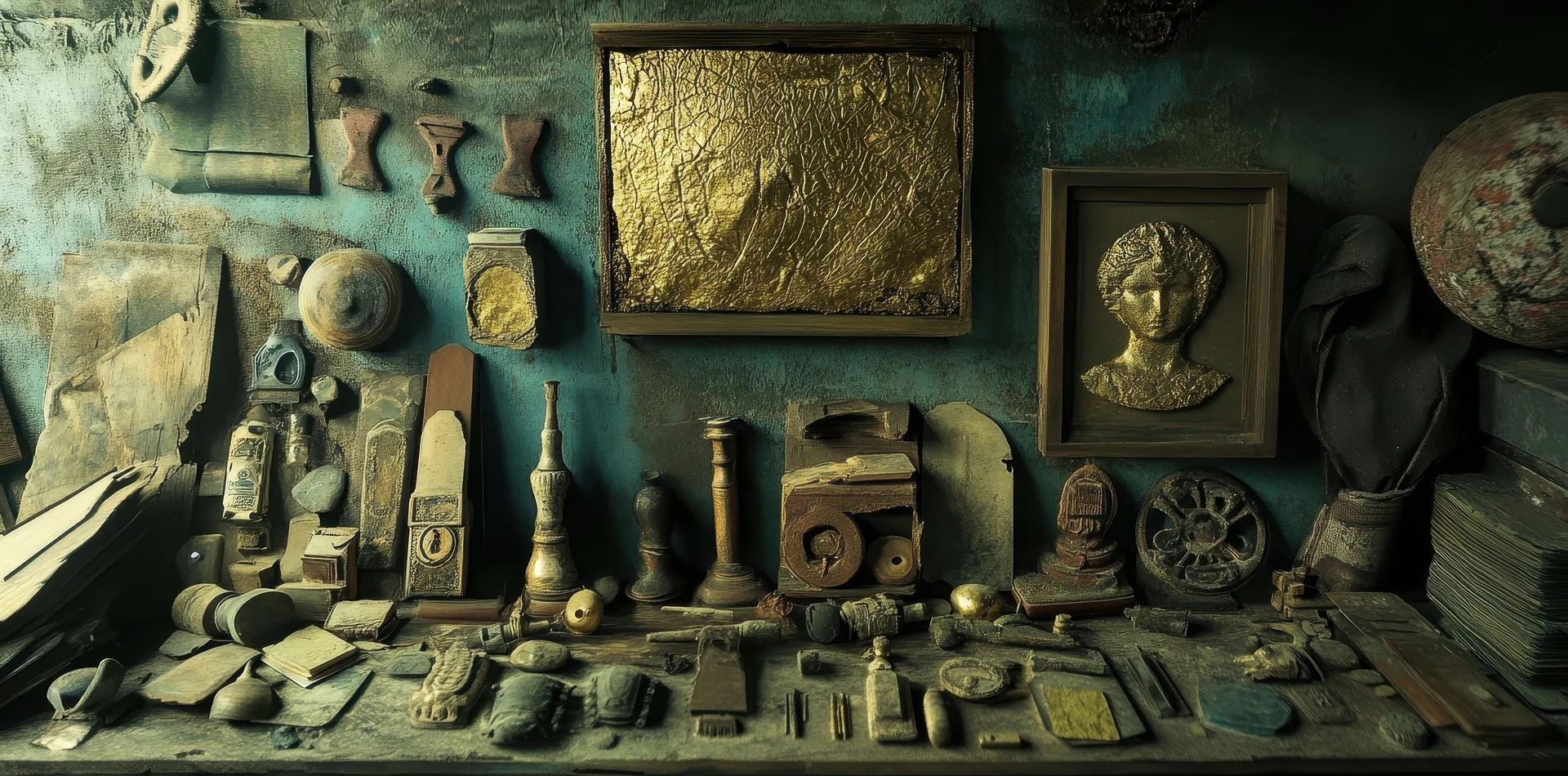 assorted vintage decor and thrift store collectibles displayed at goodwill in west palm beach