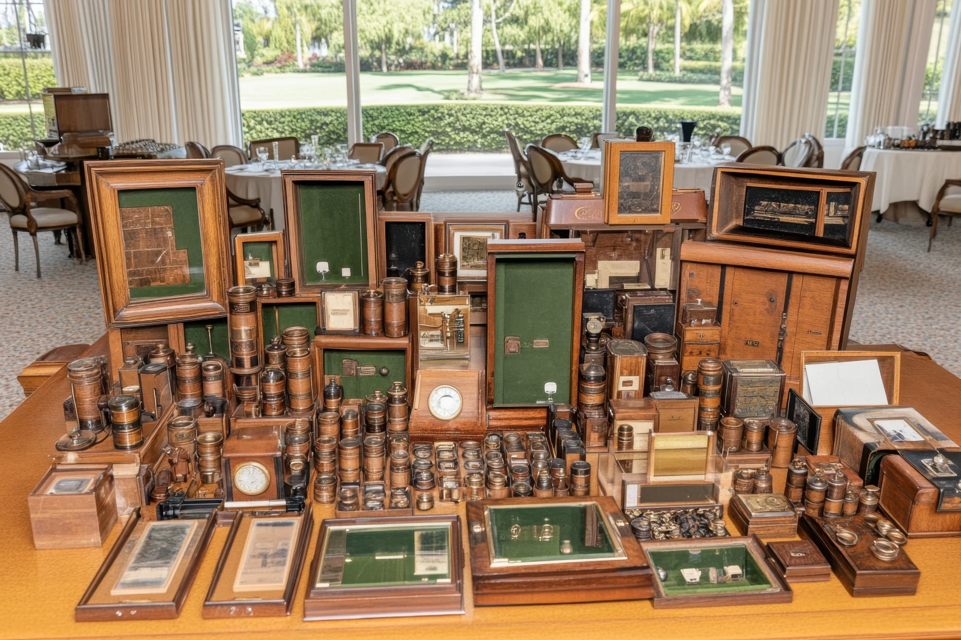 decorative vintage items and used collectibles displayed at goodwill west palm beach