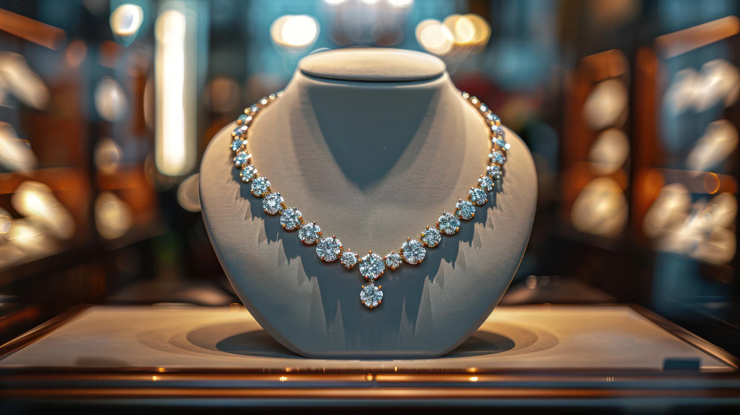 elegant necklace displayed at goodwill jewelry in boynton beach