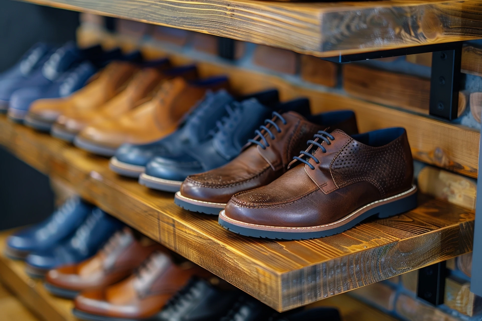 goodwill shoes display with budget friendly options