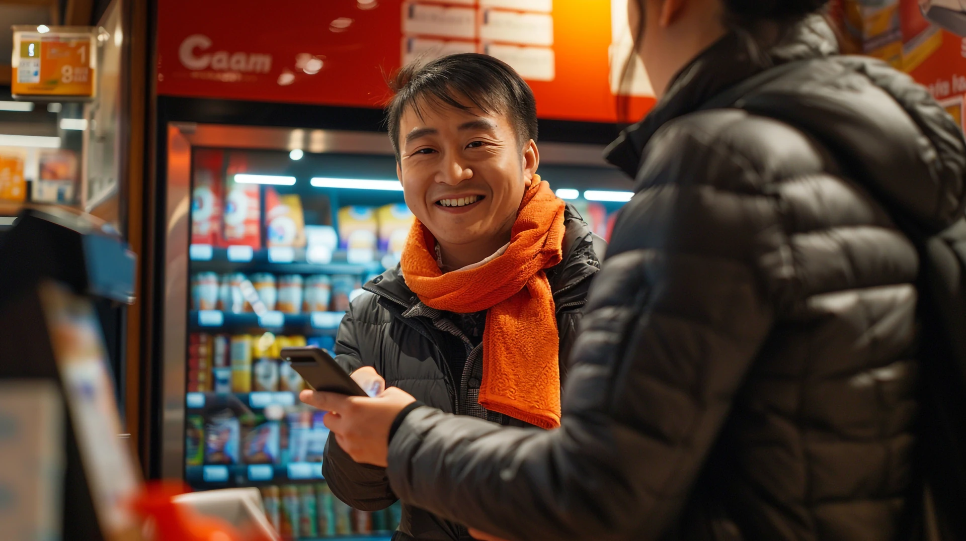 professional checking a mobile phone at the goodwill electronics in sarasoota electronics aisle