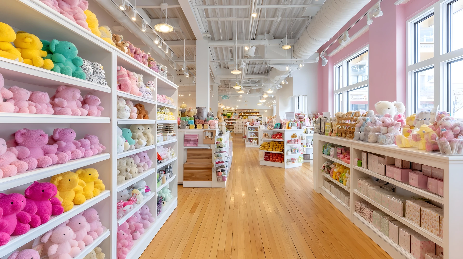shelves of old toys in sarasota including board games and soft toys at a goodwill toy section