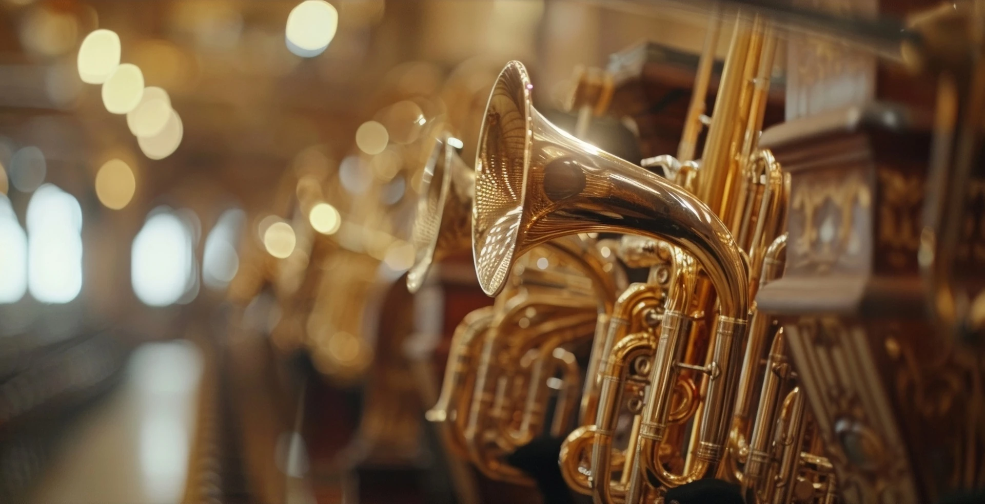 used instruments displayed together in goodwill sarasota musical instruments area