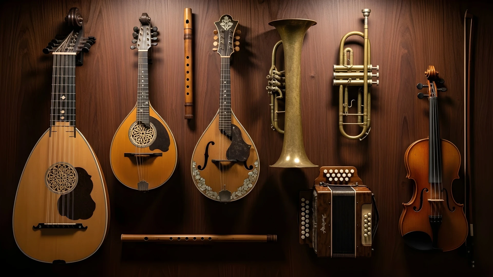 wide view of goodwill used musical instruments in boynton beach with a variety of instruments on display