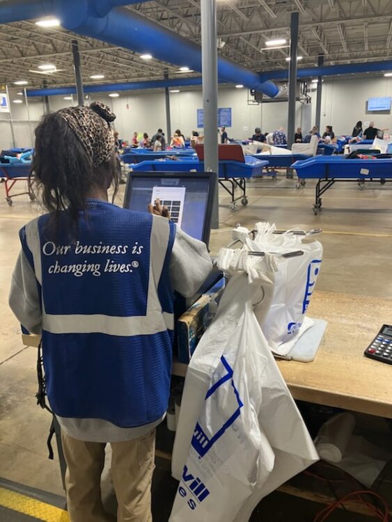 Dahliya, a Goodwill team member pursuing her nursing degree